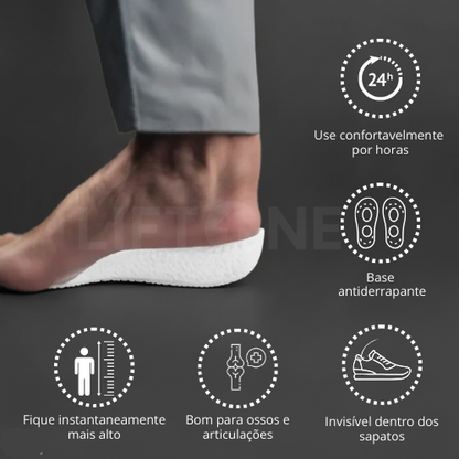 OneElevate 1.0™ Palmilhas Ortopédica que Aumenta sua Altura